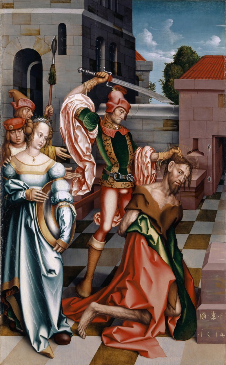 Halshugningen af Johannes Døberen, 1514 af Hans Fries