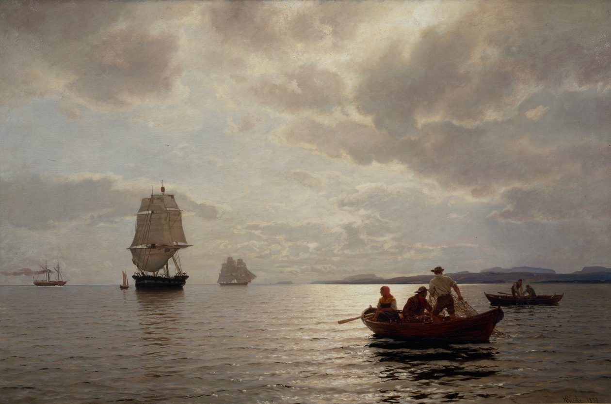 Fra Oslofjord af Hans Gude