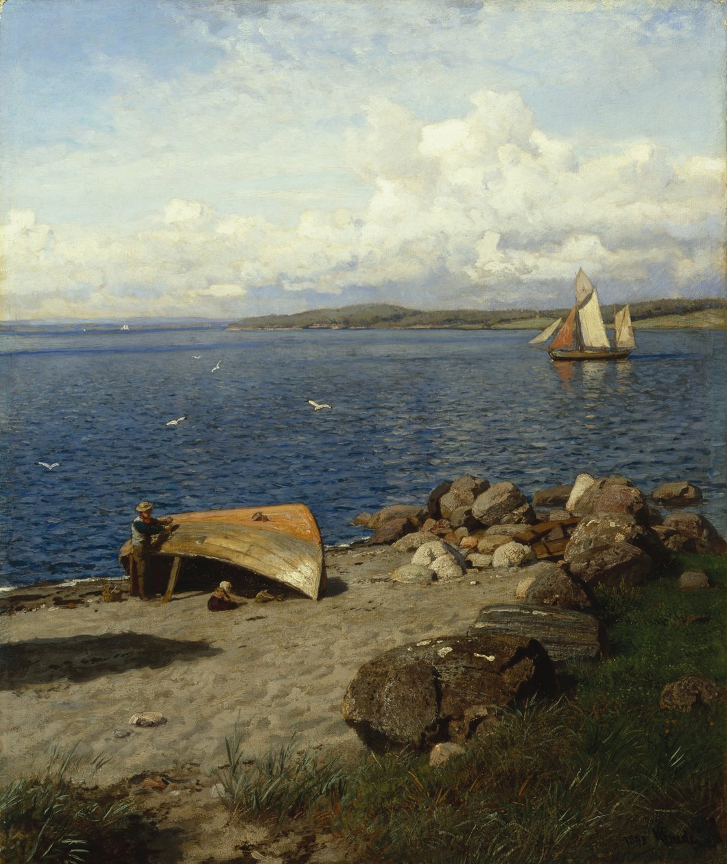 Norsk Kystlandskab af Hans Gude