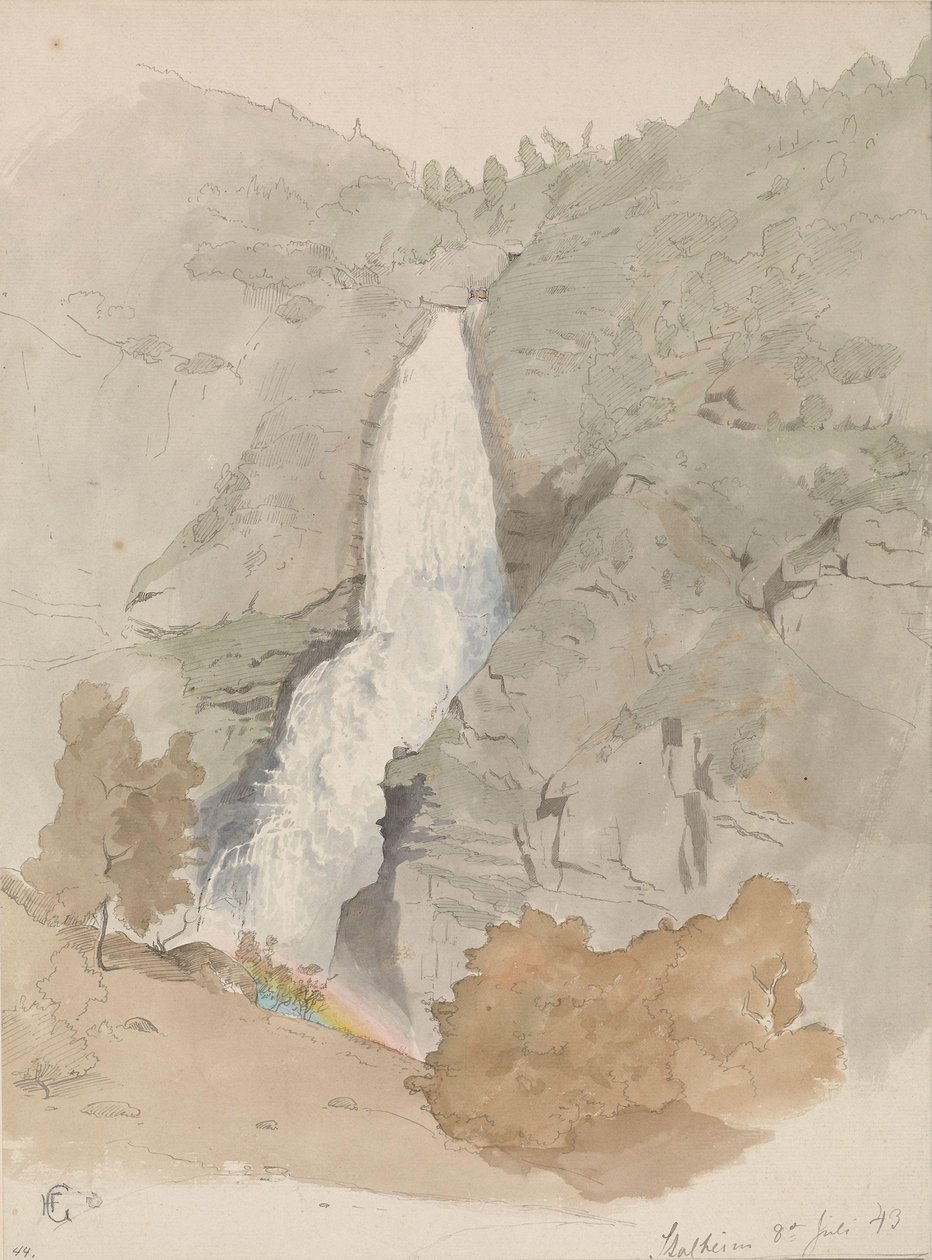 Sivlefoss, Stalheim af Hans Gude
