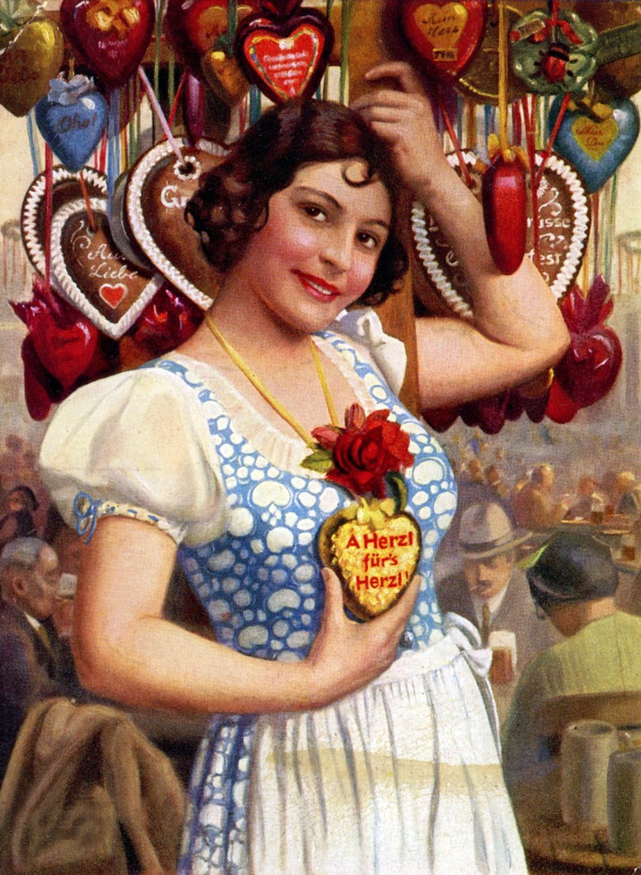 Pige og honningkager: souvenir fra Oktoberfesten af Hans Hassenteufel