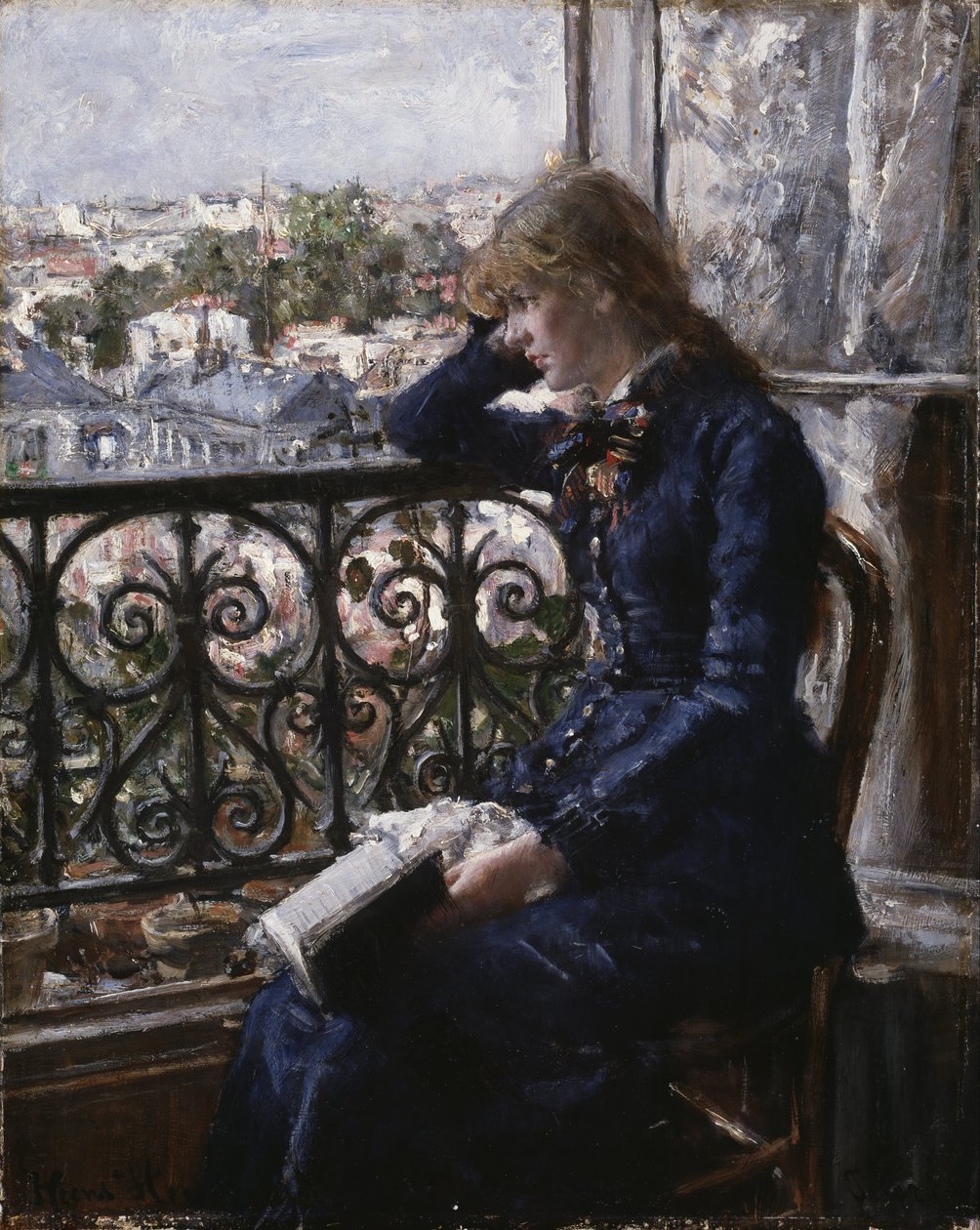 Norsk bokmål:  Ved vinduet At the Window af Hans Heyerdahl