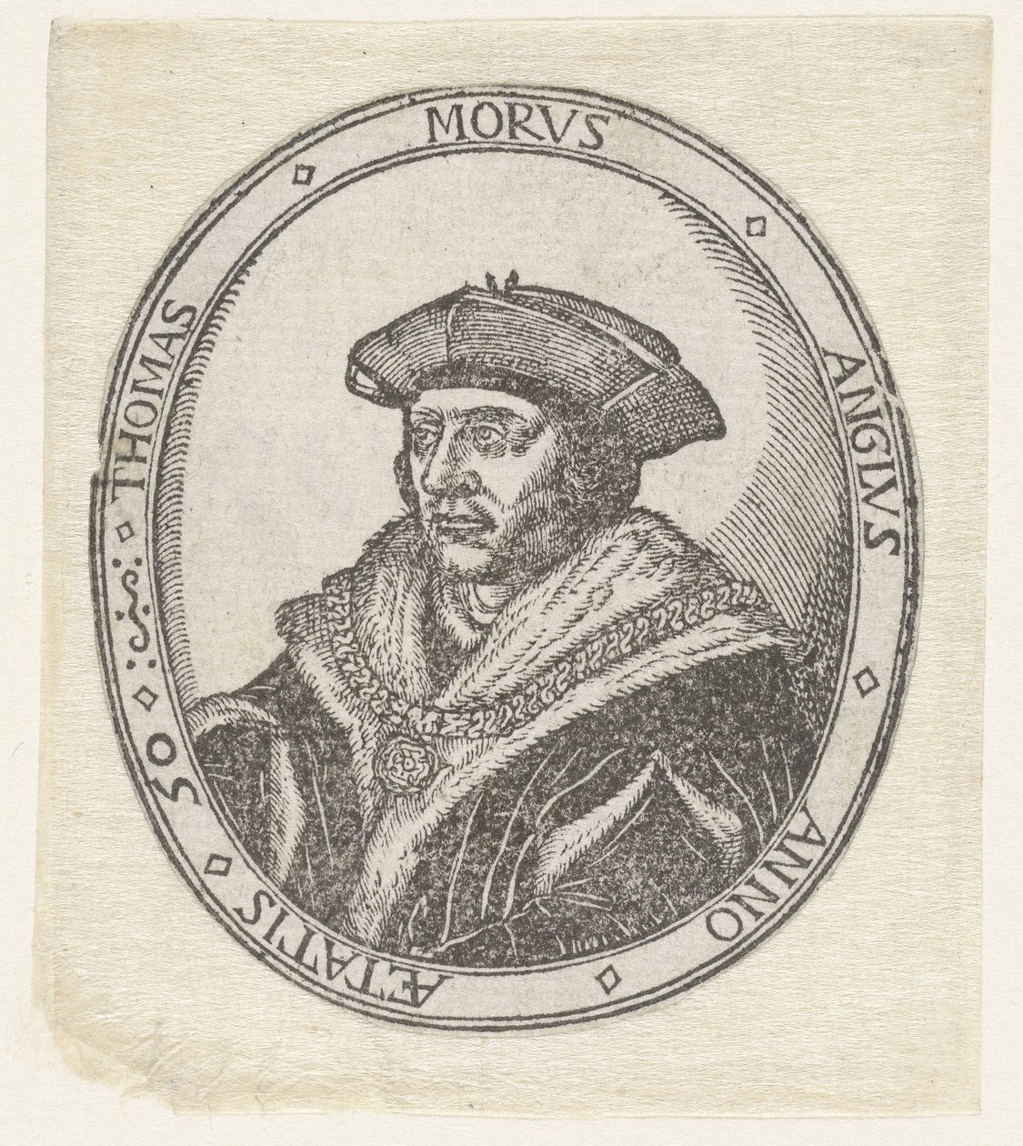 Portret af Thomas More af Hans Holbein (II) (attributed to)