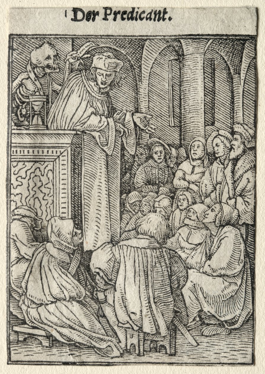 Dødedansen: Prædikanten af Hans Holbein