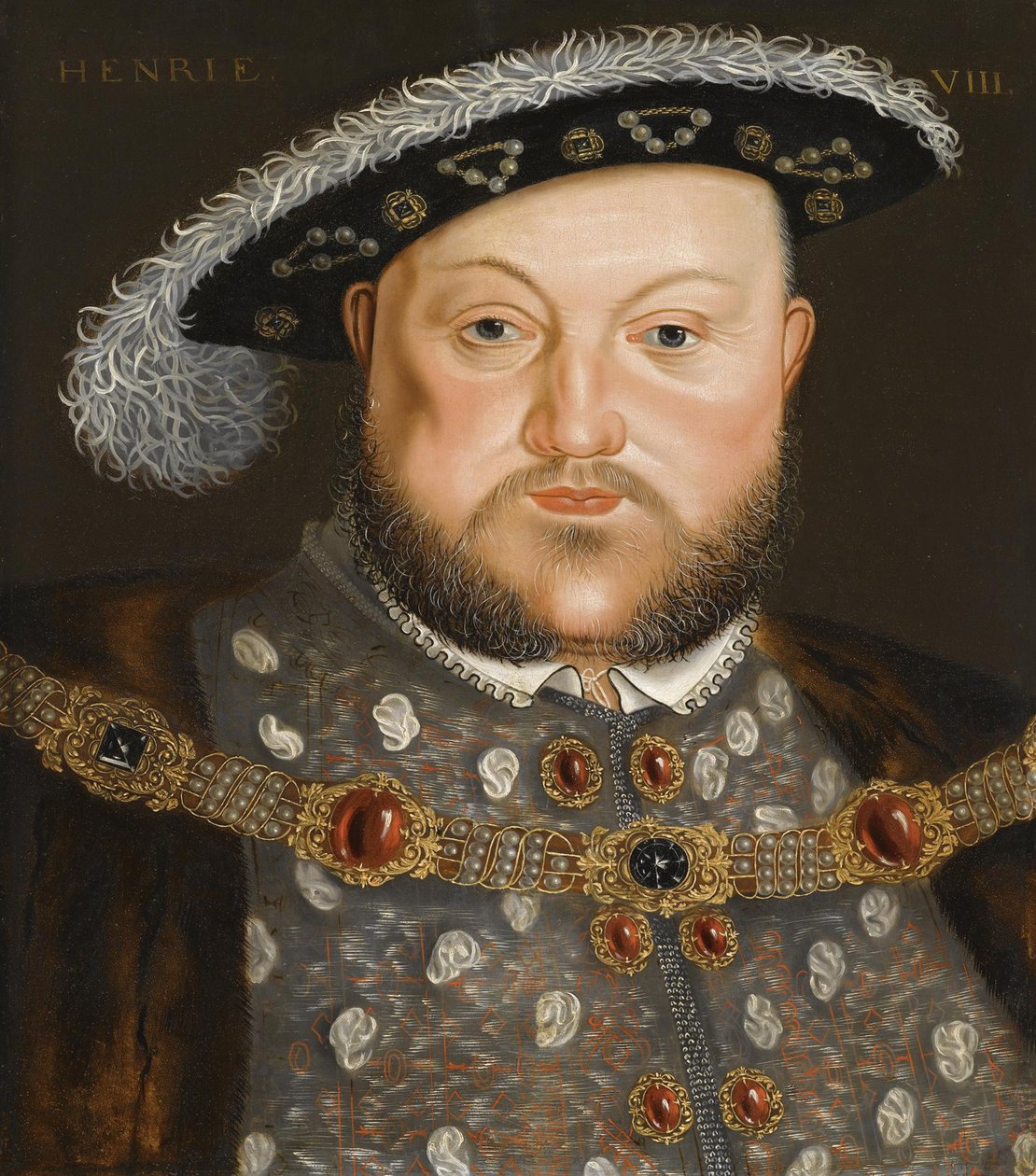 Portræt af kong Henrik VIII af England af Hans, Holbein
