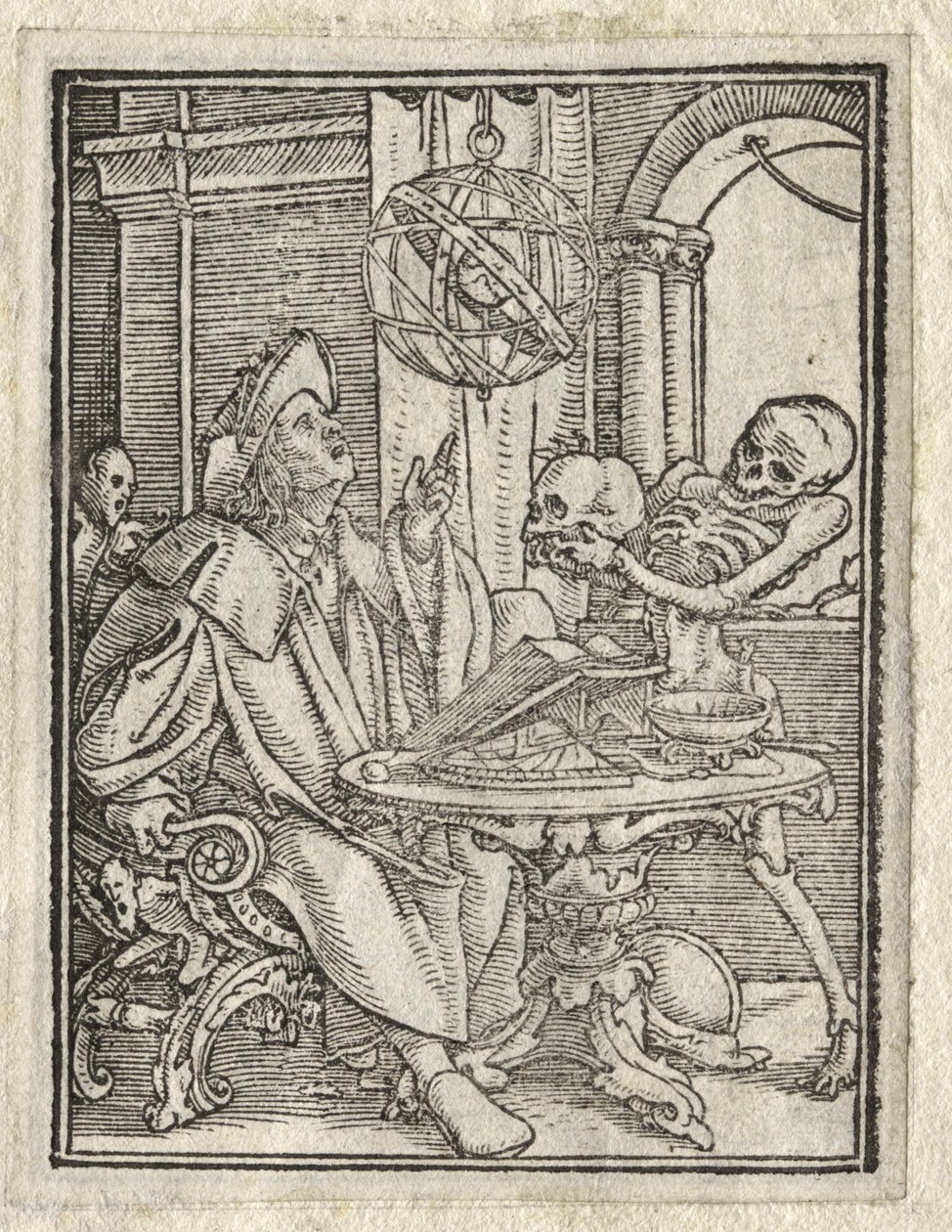 Dødedansen: Astrologen; Den rige mand af Hans Holbein