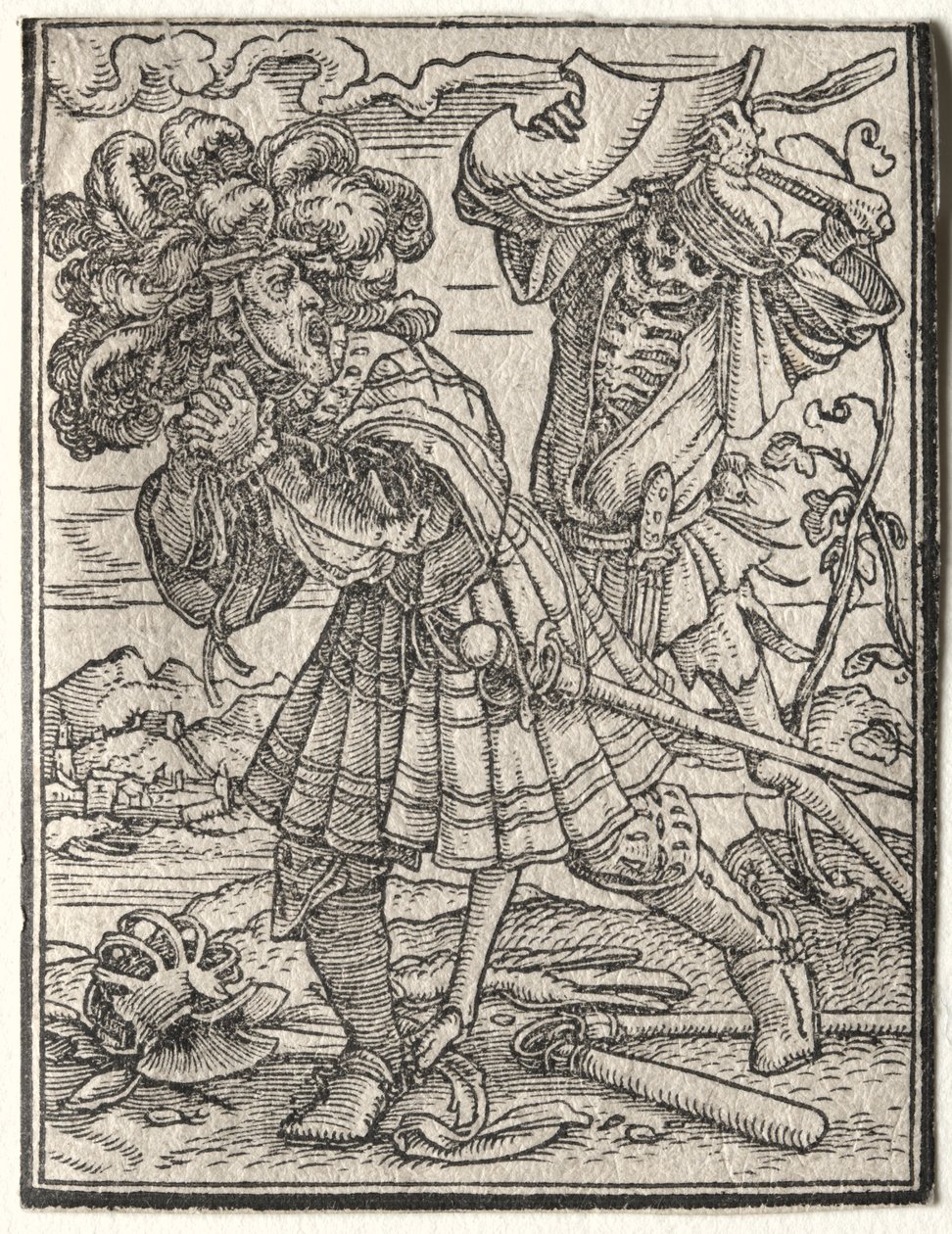 Dødedansen: Greven eller jarlen. af Hans Holbein