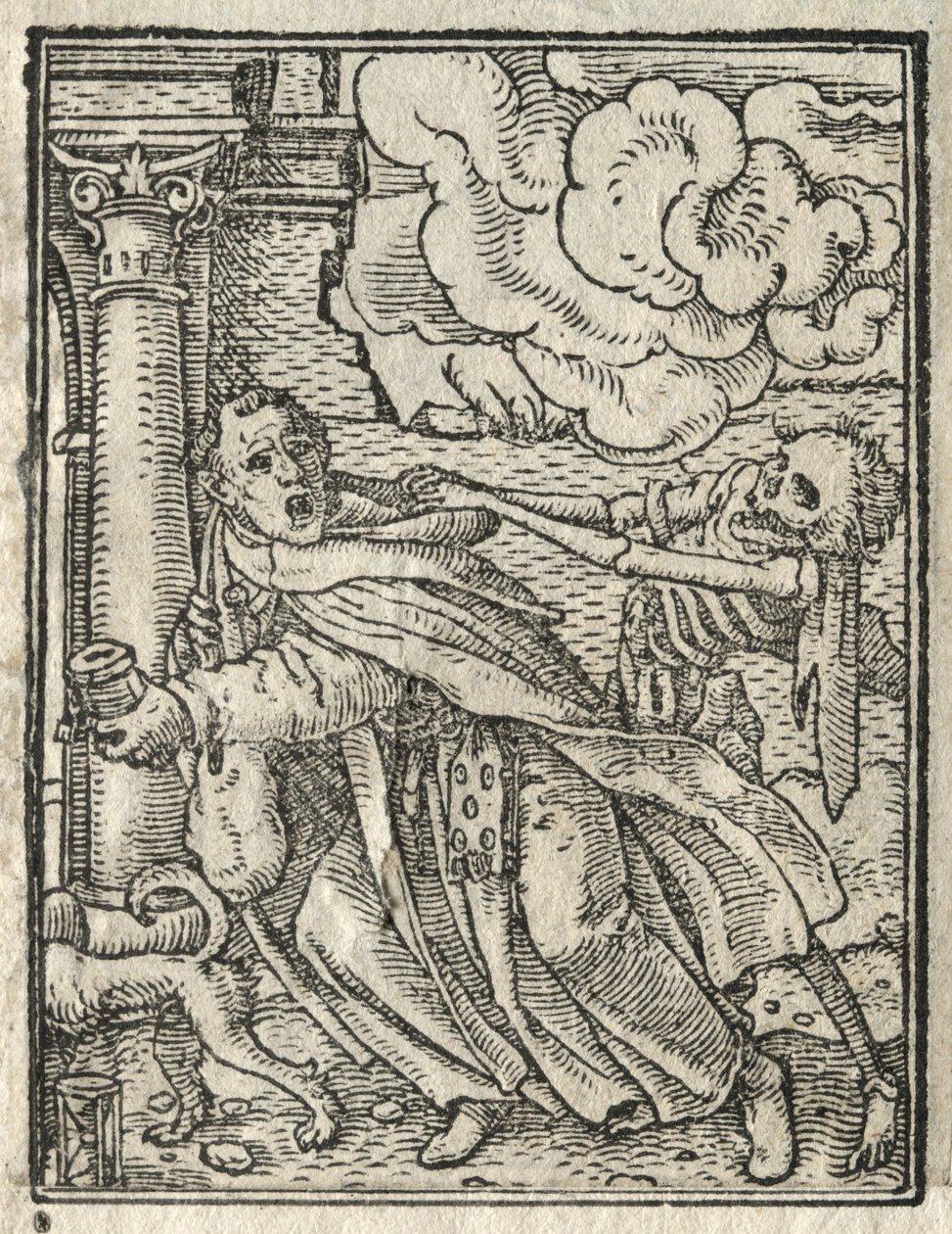 Dødedansen: Den betægerbroder; Nonnen af Hans Holbein
