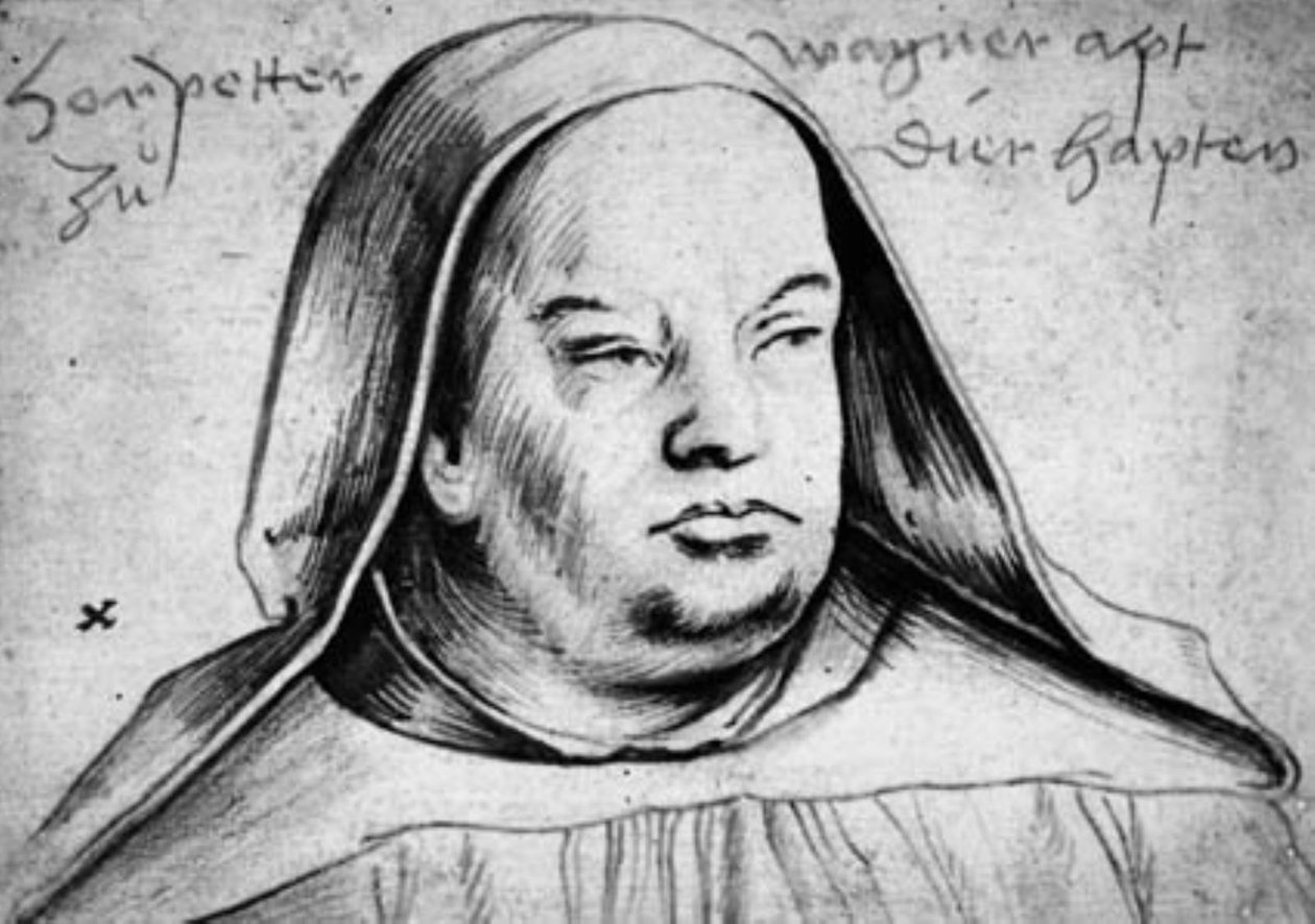 Portræt af Peter Wagner, abbed i Thierhaupten af Hans Holbein d.Æ.