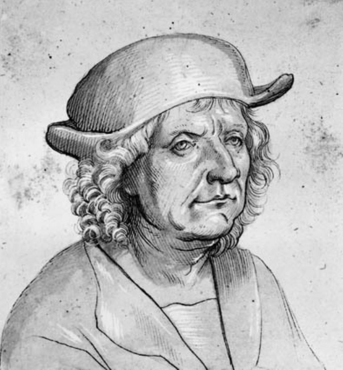 Portræt af guldsmeden Jörg Seld i trekvart profil til højre af Hans Holbein d.Æ.