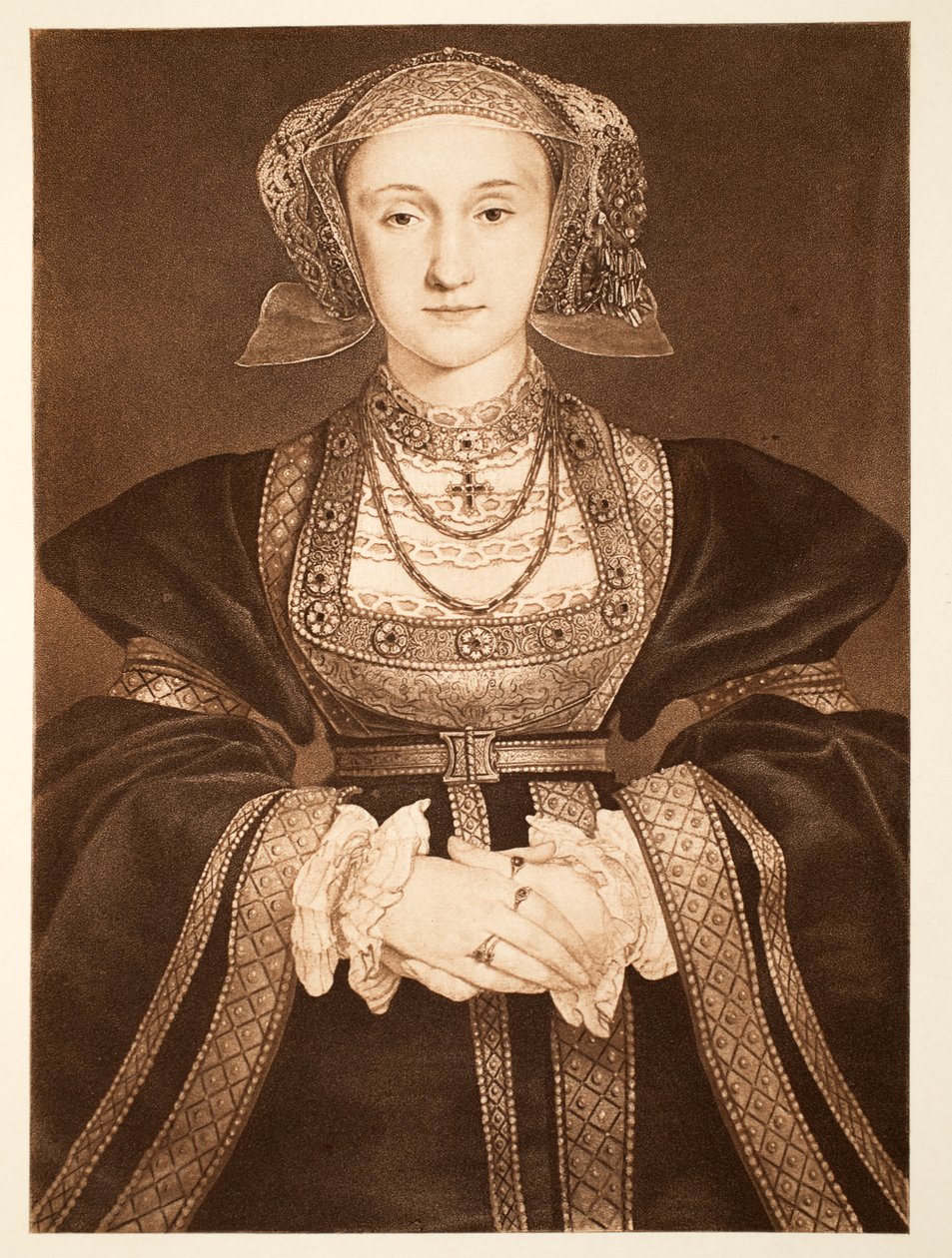 Anne af Cleves, ca. 1539, pub. 1902 (collotype) af Hans Holbein der Jüngere