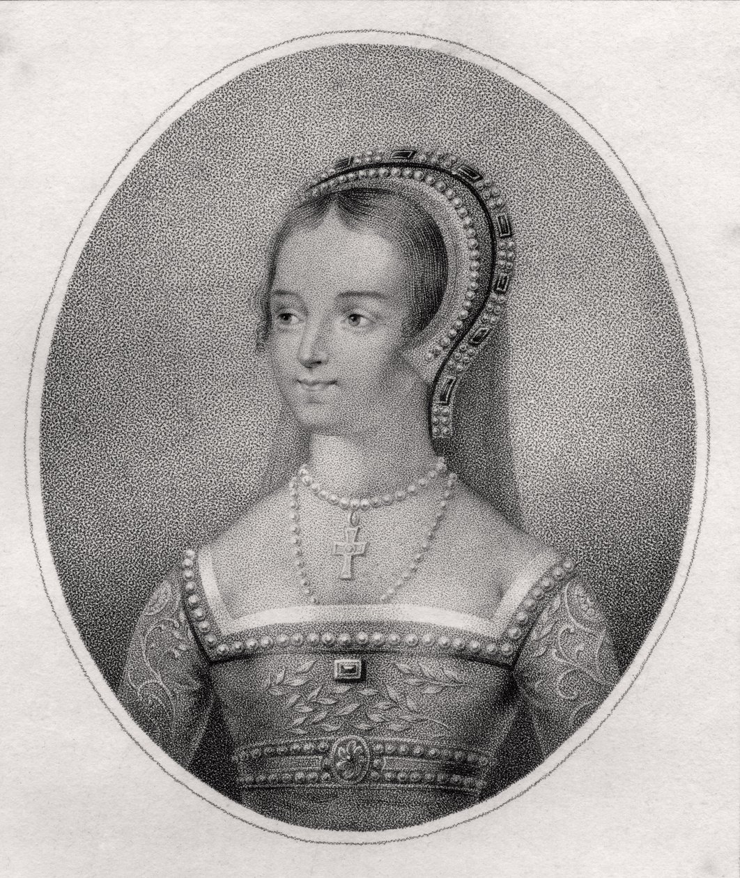Catherine Parr, graveret af Bocquet, fra 
