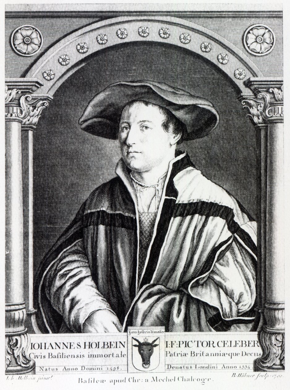 Hans Holbein den Yngre, graveret af Bartholomaus Huebner, 1790 af Hans Holbein der Jüngere