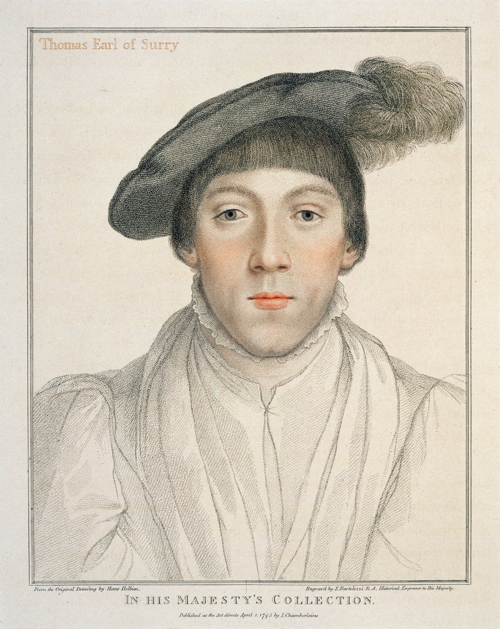 Henry Howard, jarl af Surrey, graveret af Francesco Bartolozzi, 1795 af Hans Holbein der Jüngere