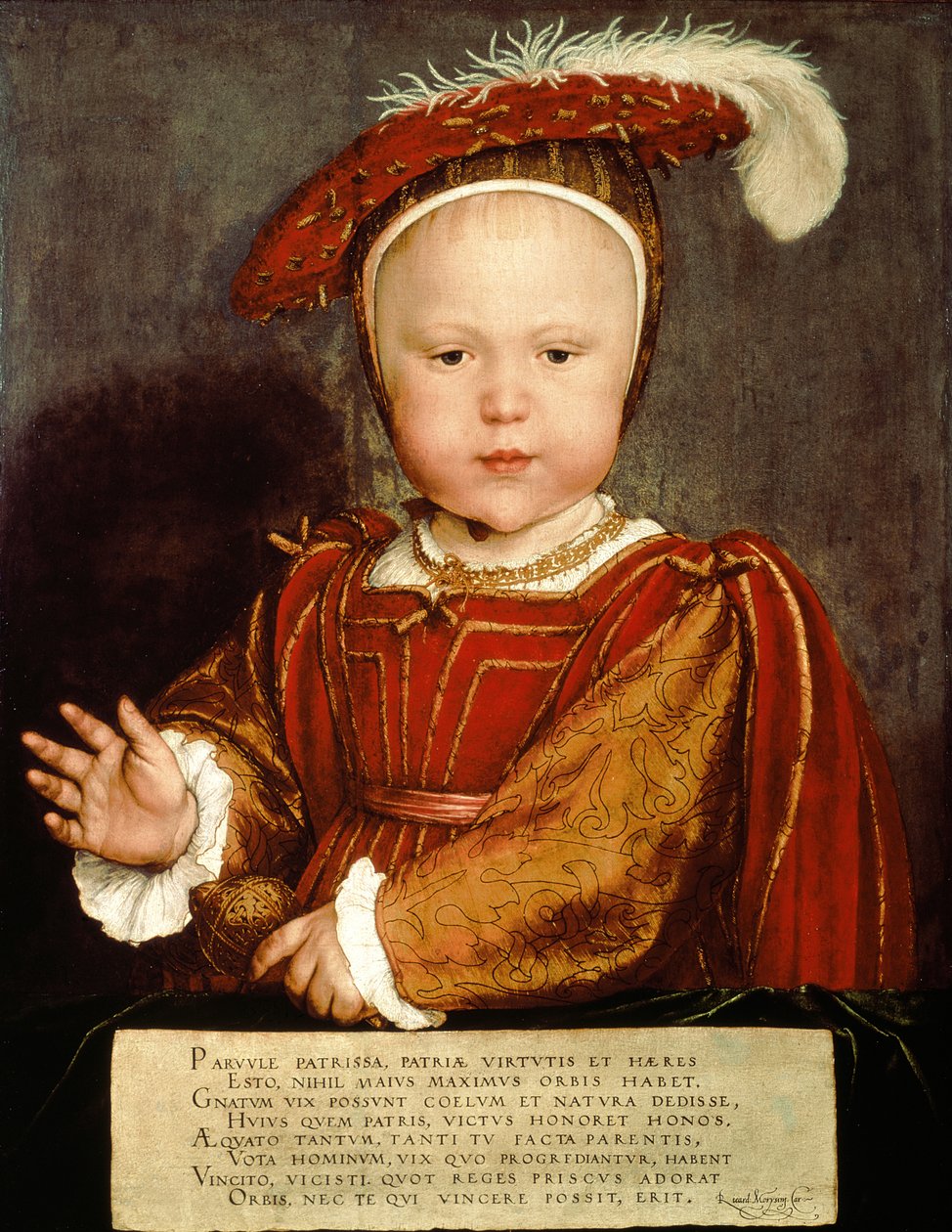 Portræt af Edward VI som barn, ca. 1538 af Hans Holbein der Jüngere