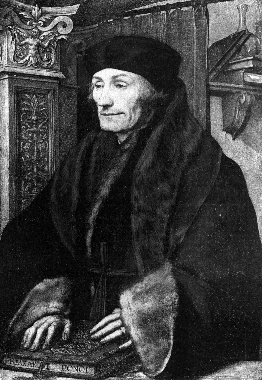 Portræt af Erasmus af Hans Holbein der Jüngere