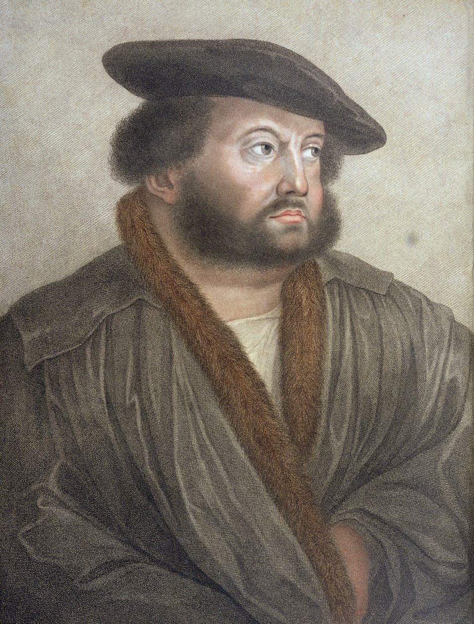 Portræt af Hans Holbein (14978-1543) graveret af Francesco Bartolozzi (1727-1815) af Hans Holbein der Jüngere