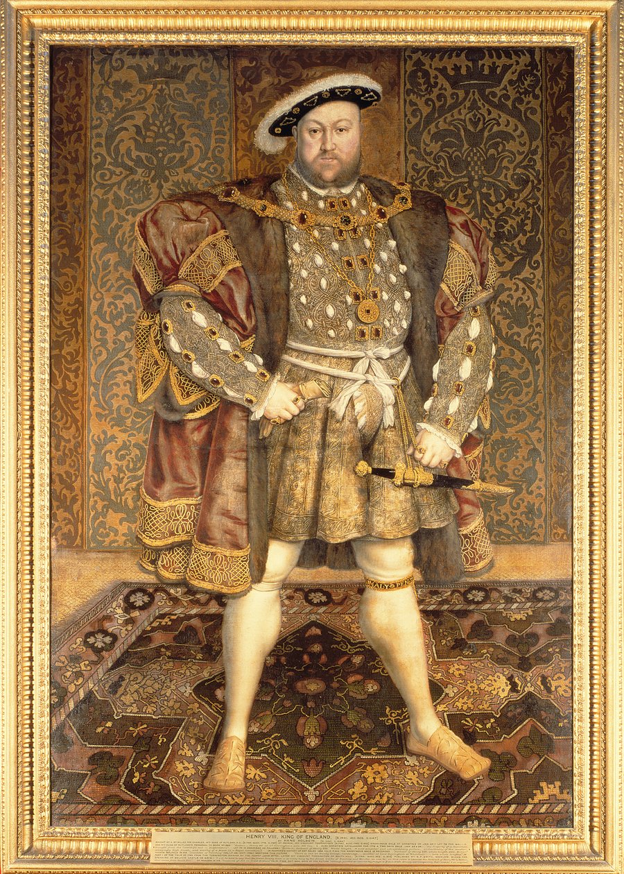 Portræt af Henrik VIII (1491-1547) af Hans Holbein der Jüngere