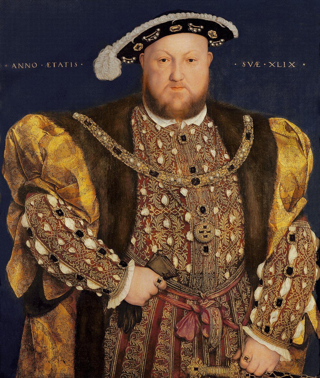 Portræt af Henrik VIII (1491-1547) i en alder af 49, 1540 af Hans Holbein der Jüngere