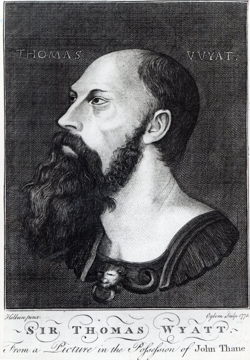Portræt af Sir Thomas Wyatt den Yngre (ca. 1521-54) indgraveret af Ogborn, 1775 af Hans Holbein der Jüngere