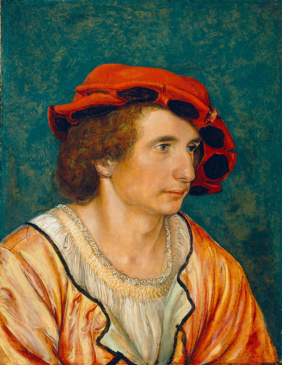 Portræt af en ung mand, ca. 1520-1530 af Hans Holbein der Jüngere
