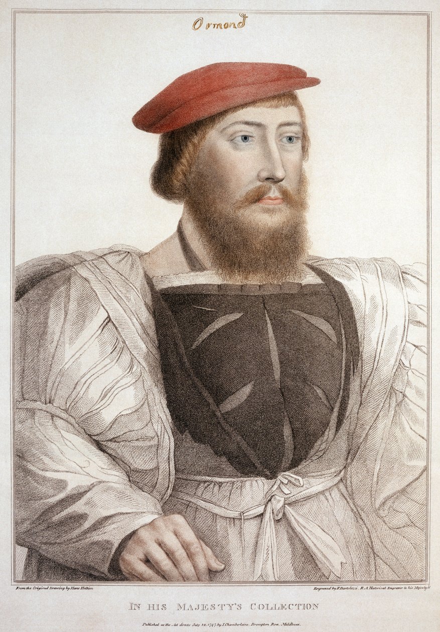 Sir Thomas Boleyn (1477-1539) graveret af Francesco Bartolozzi (1727-1815) 1797 af Hans Holbein der Jüngere