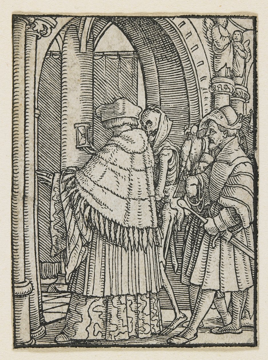 Kanonen fra Dødedansen (Lyon), 1538, 1523-1526 af Hans Holbein der Jüngere