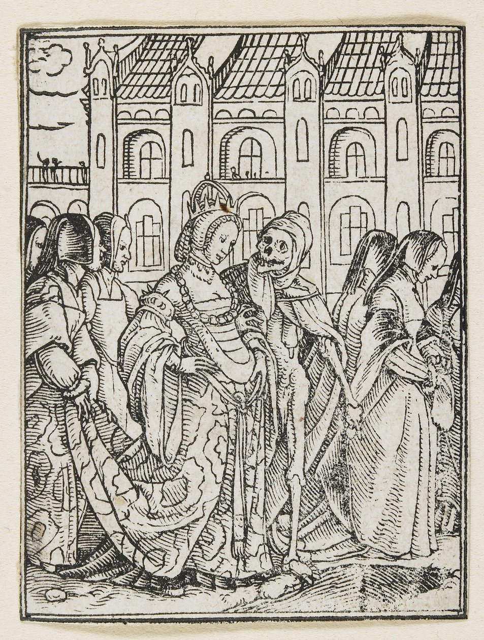 Kejserinden fra Dødedansen (Lyons), 1538, 1523-1526 af Hans Holbein der Jüngere