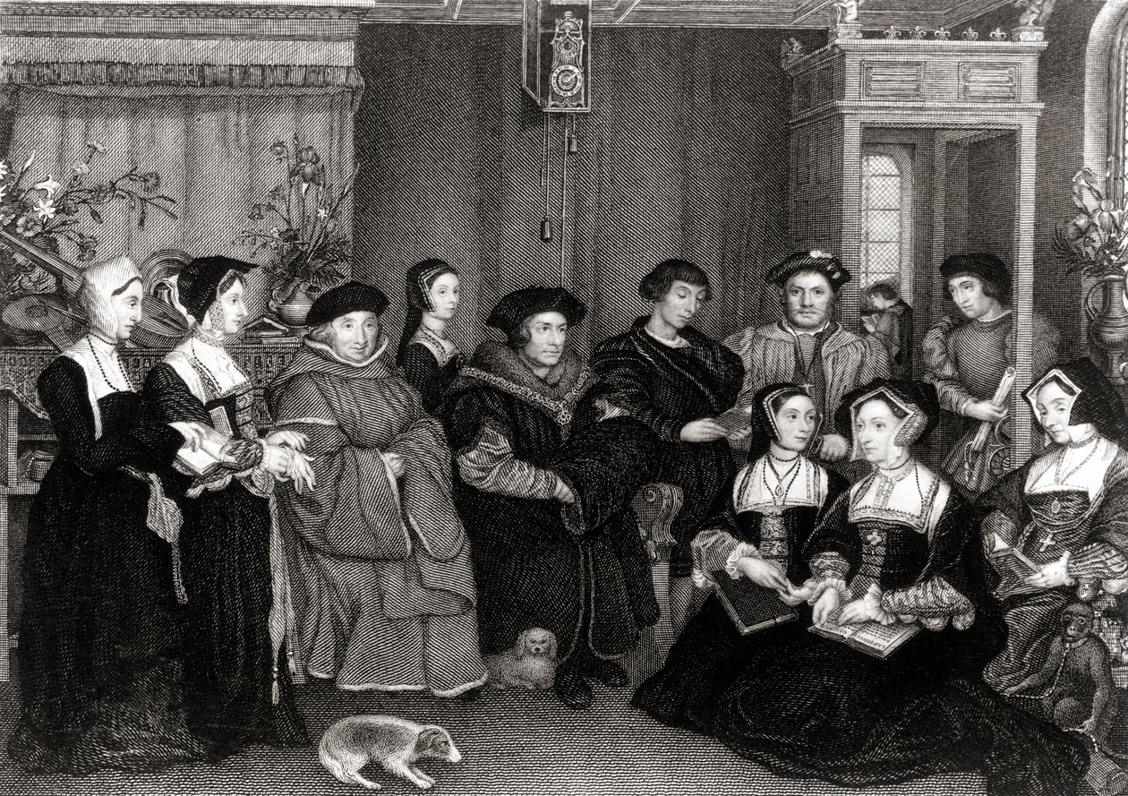 Familien til Thomas More (1478-1535), Englands kansler af Hans Holbein der Jüngere