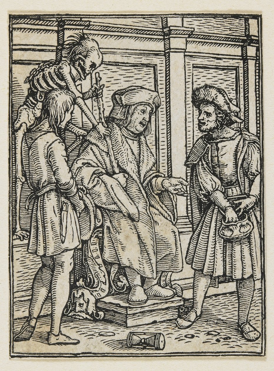 Dommeren fra Dødedansen (Lyons), 1538, 1523-1526 af Hans Holbein der Jüngere