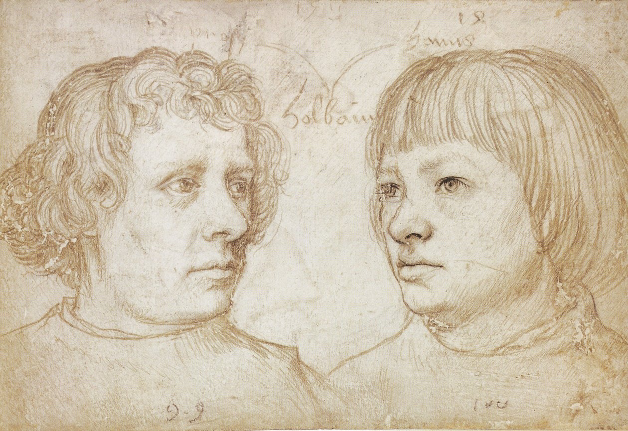 Ambrosius Holbein og Hans Holbein af Hans Holbein the Elder