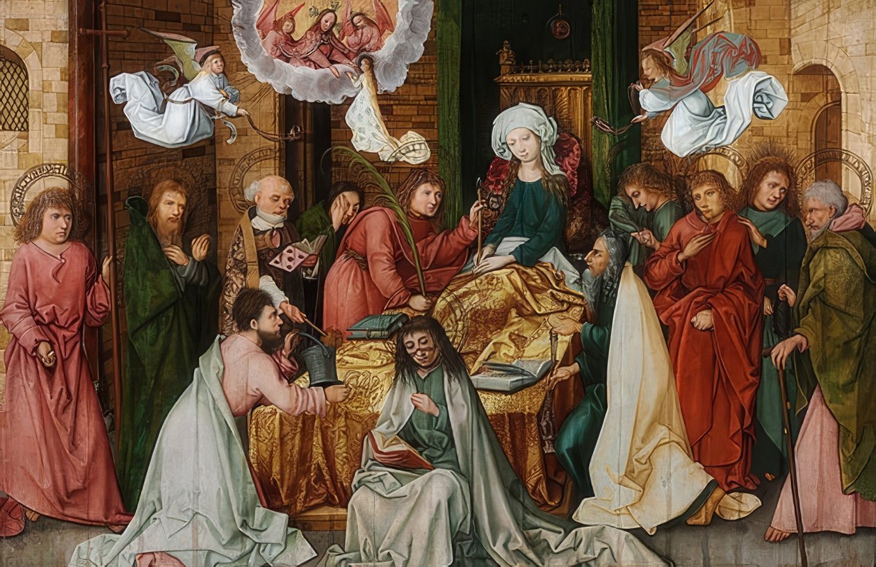 Den salige Moder Marias død. 1492 af Hans Holbein the Elder