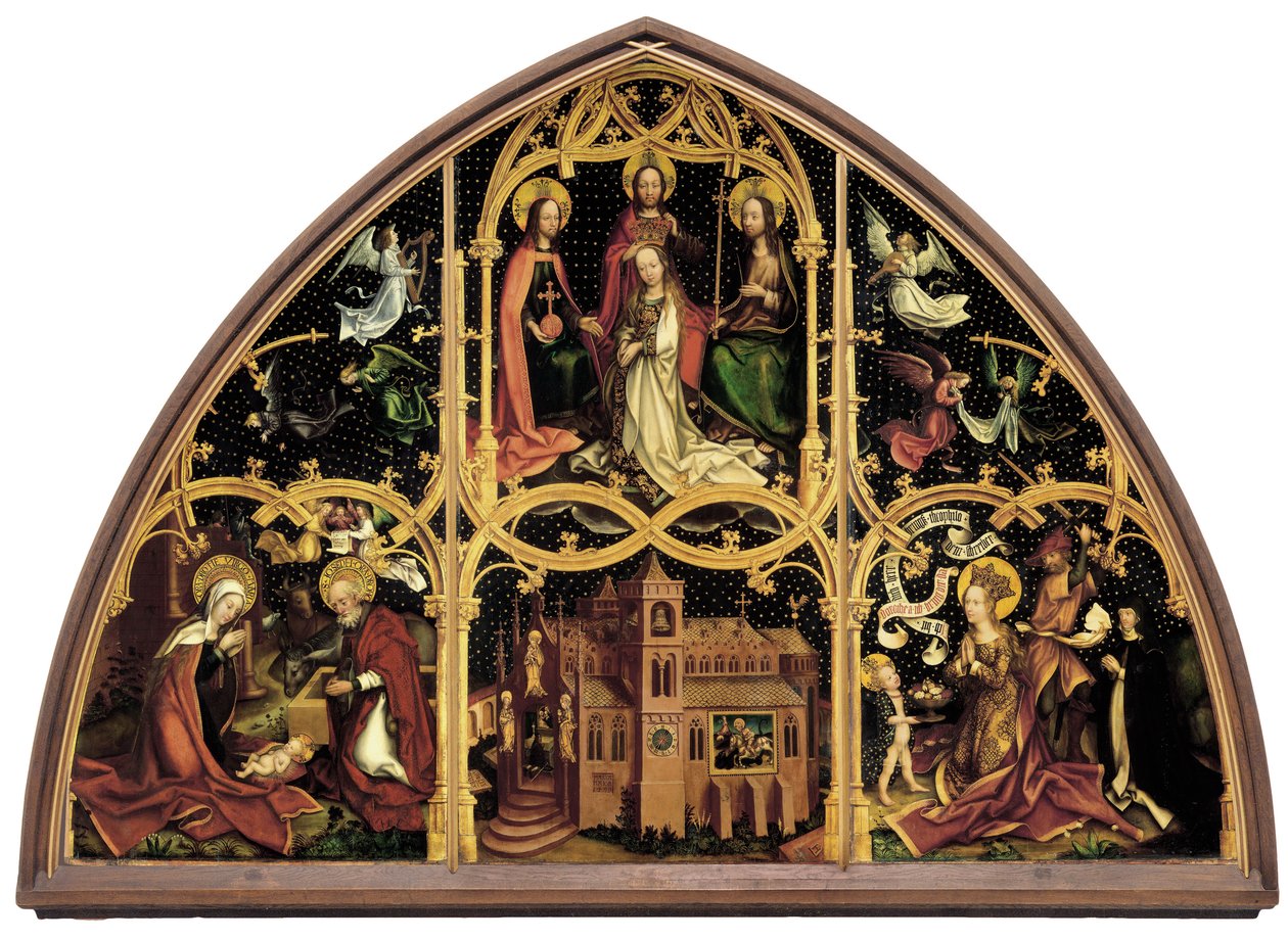Tysk: Basilika Santa Maria Maggiore, rechter Tafel: Enthauptung der hl. Dorothea Basilica Santa Maria Maggiore af Hans Holbein the Elder