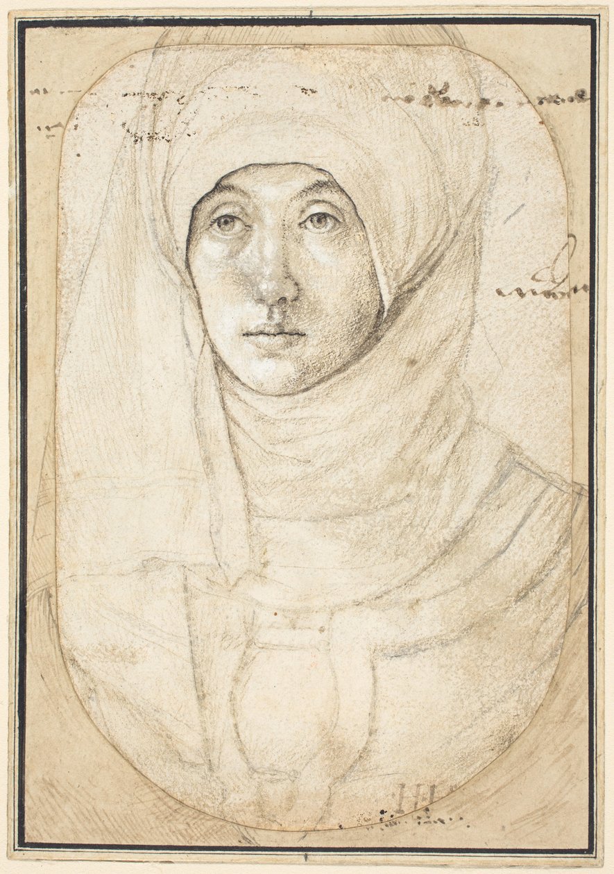 Portræt af en kvinde [recto] af Hans Holbein the Elder