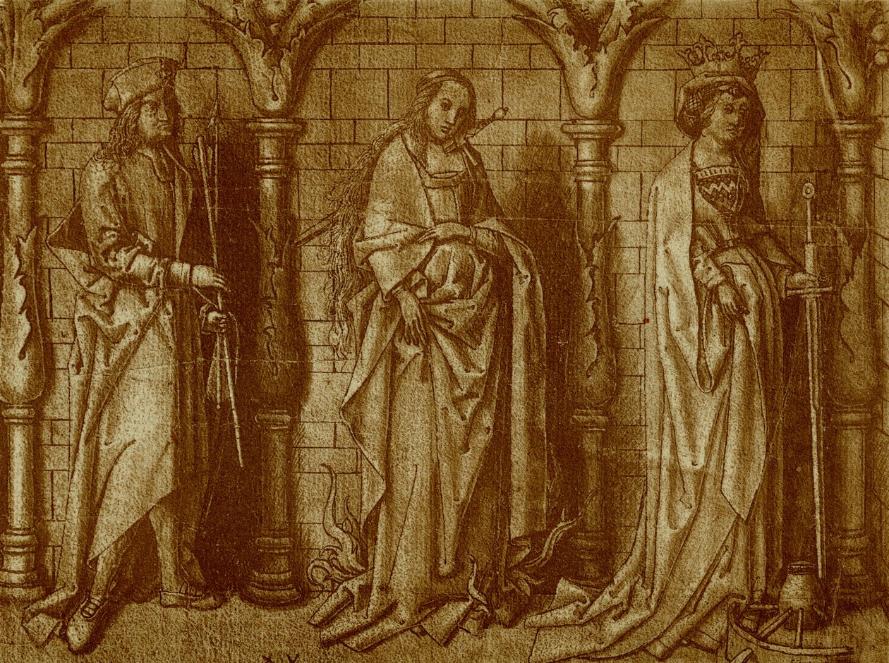 Willibald, Lucia og Katharina af Hans Holbein the Elder