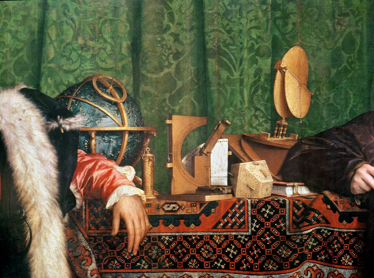 Ambassadørerne, detalje af de astronomiske instrumenter, 1533 olie på panel detalje af 4147 af Hans Holbein the Elder