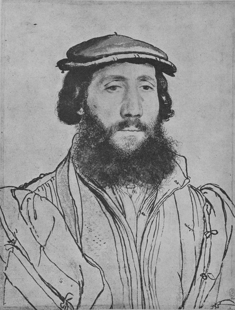 En gentleman: Ukendt, c1535 1945 af Hans Holbein der Jüngere