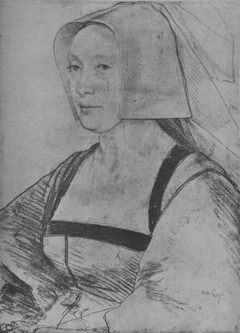 En kvinde: ukendt, 1526-1528 1945 af Hans Holbein der Jüngere
