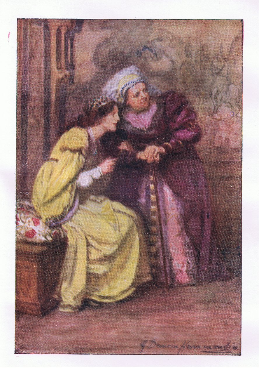 Kom hertil sygeplejerske. Hvad er den herre? (Romeo og Julie), fra The Complete Works of Shakespeare udgivet af George Harrap & Co Ltd, 1920