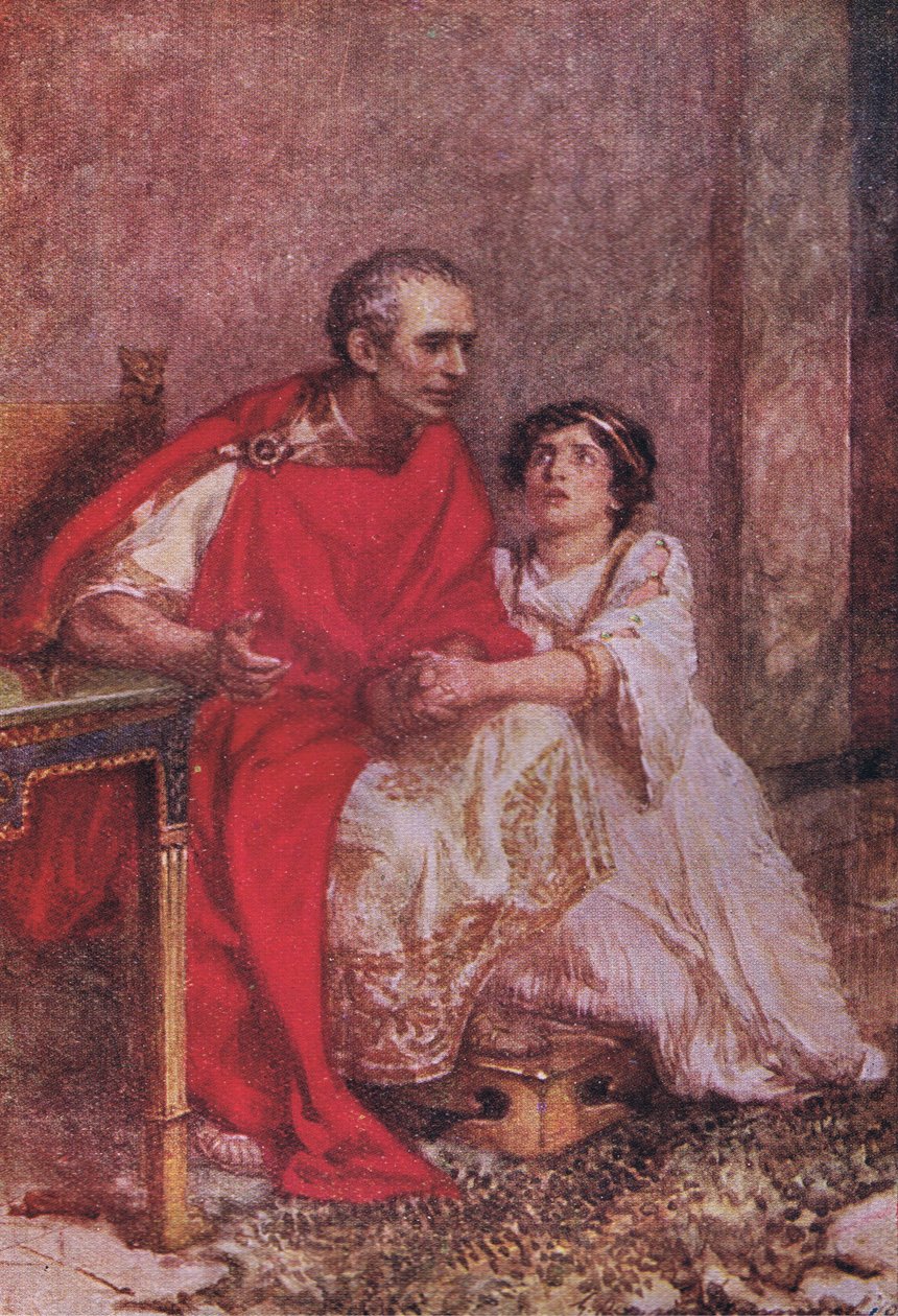 Kujoner dør mange gange før deres død: De tapre smager aldrig af død, men én gang (Julius Cæsar), fra The Complete Works of Shakespeare udgivet af George Harrap & Co Ltd, 1920