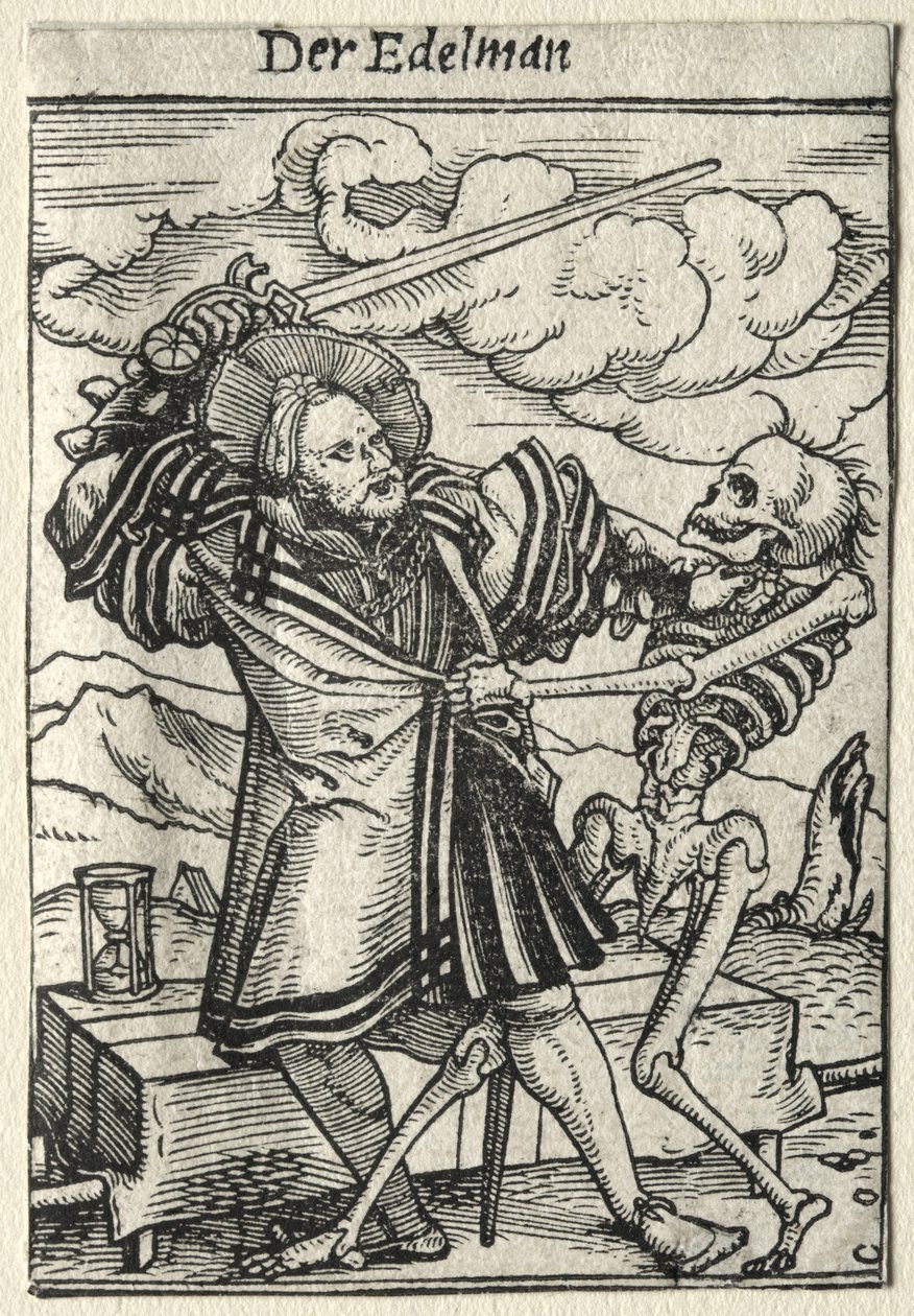 Dødedansen: Adelsmanden af Hans Holbein the Younger