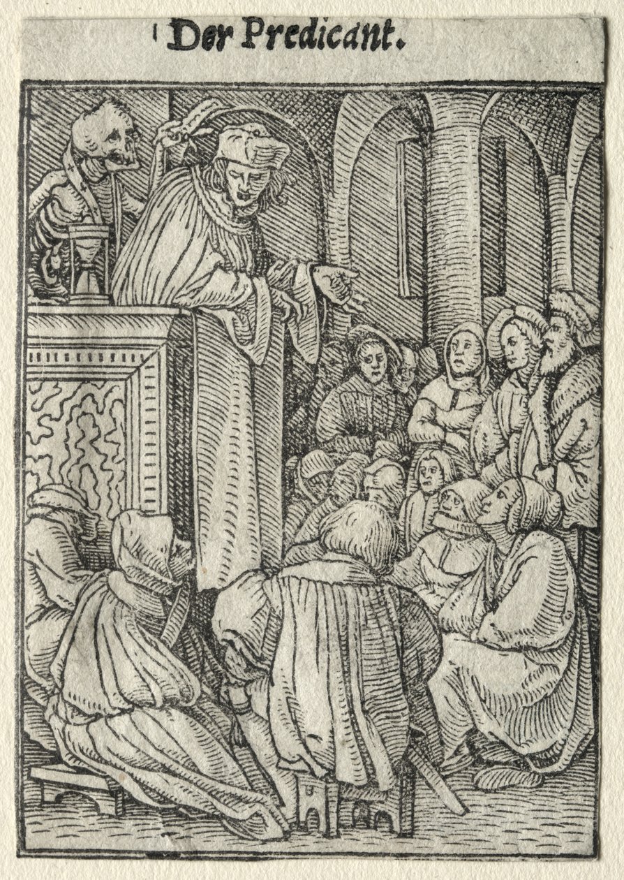 Dødedansen: Prædikanten af Hans Holbein the Younger