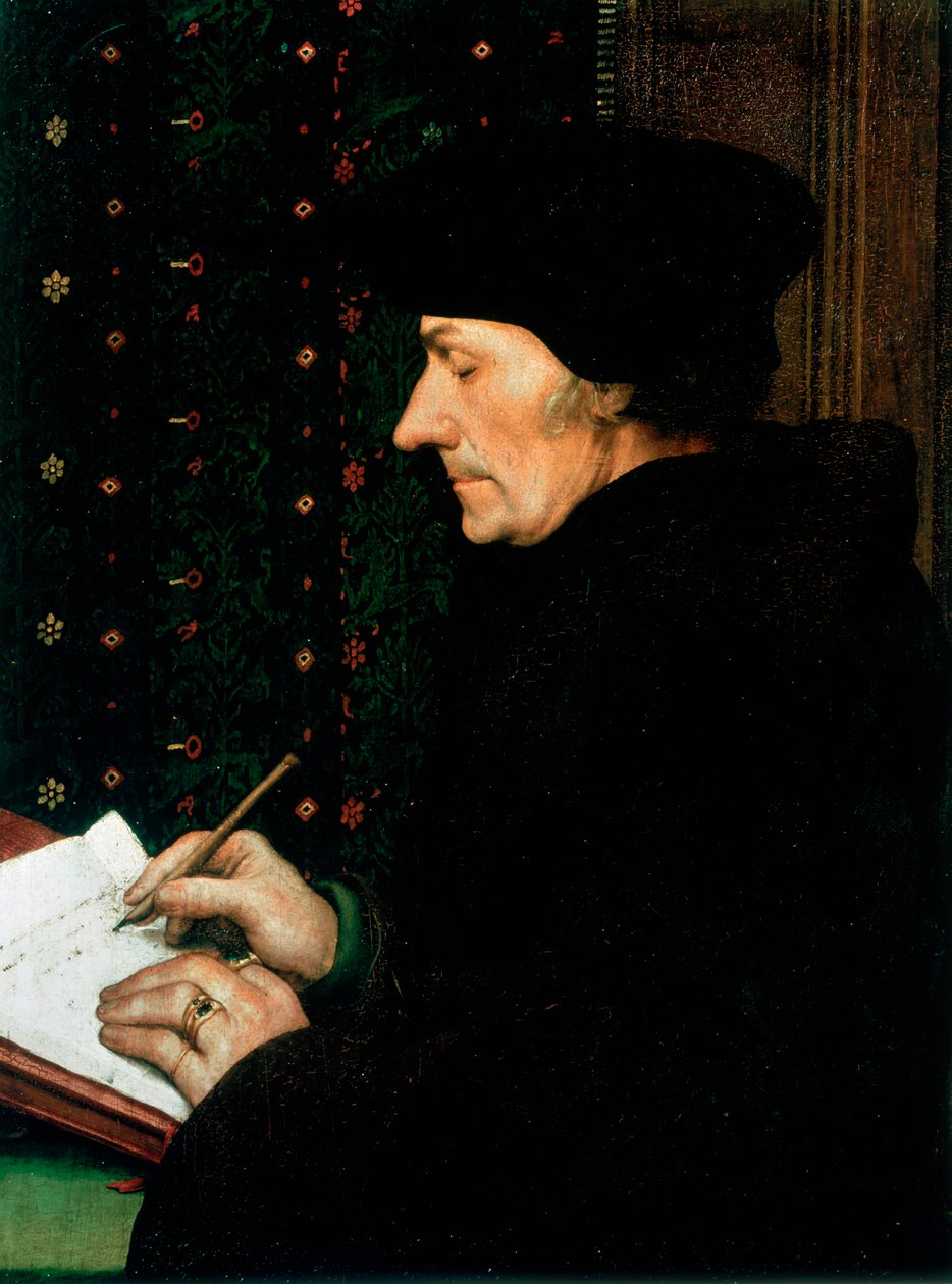 Desiderus Erasmus, hollandsk humanist og lærd, 1523 af Hans Holbein der Jüngere