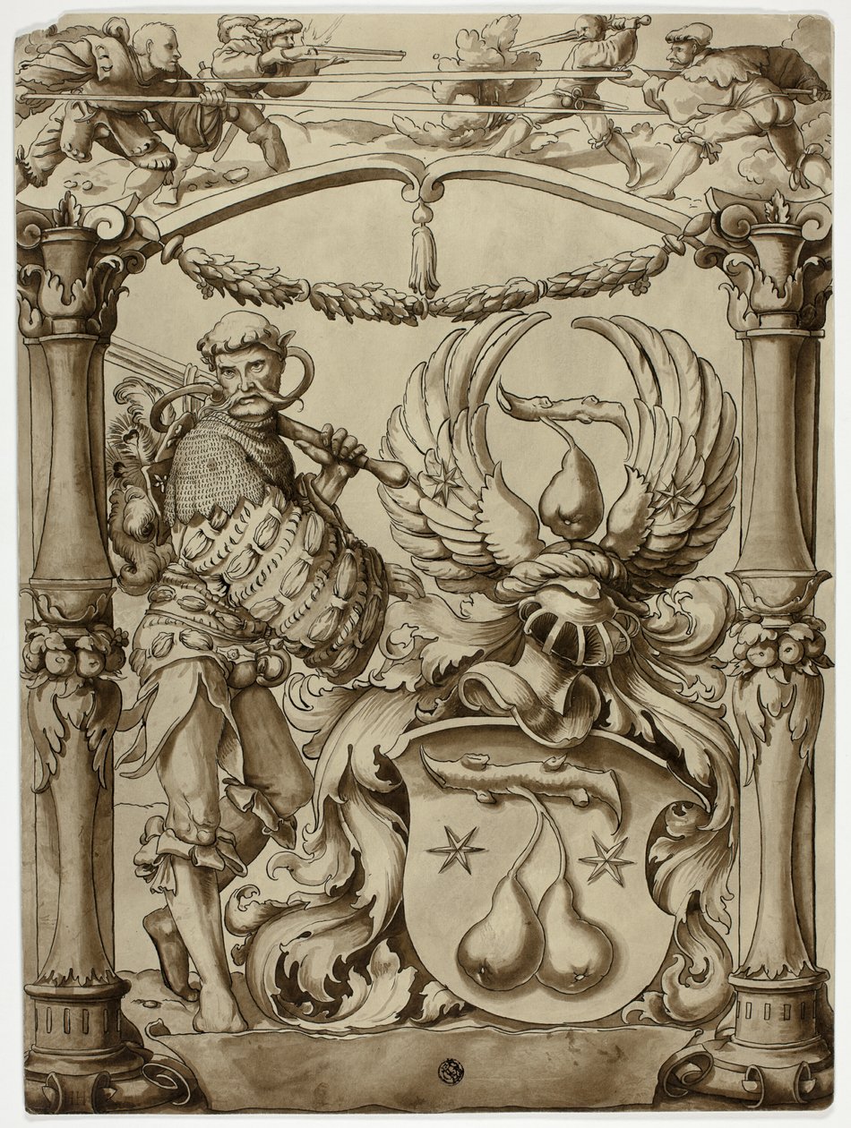 Design til schweizisk heraldisk våbenskjold af Hans Holbein the Younger