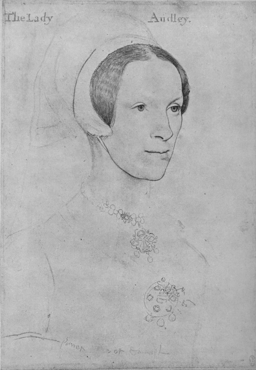 Elizabeth, Lady Audley, c1538 1945 af Hans Holbein der Jüngere