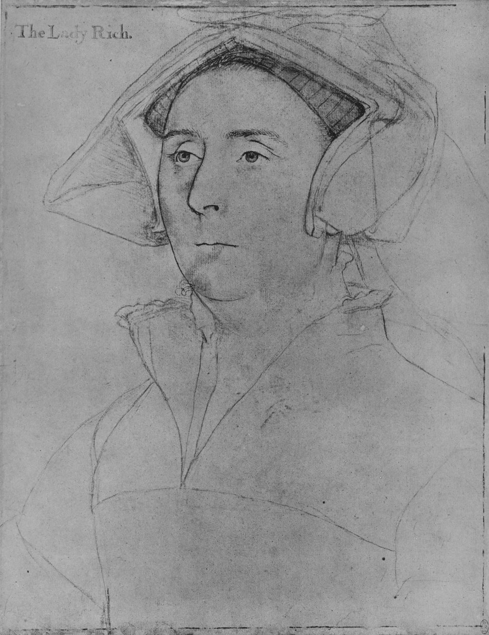 Elizabeth, Lady Rich, c1532-1543 1945 af Hans Holbein der Jüngere