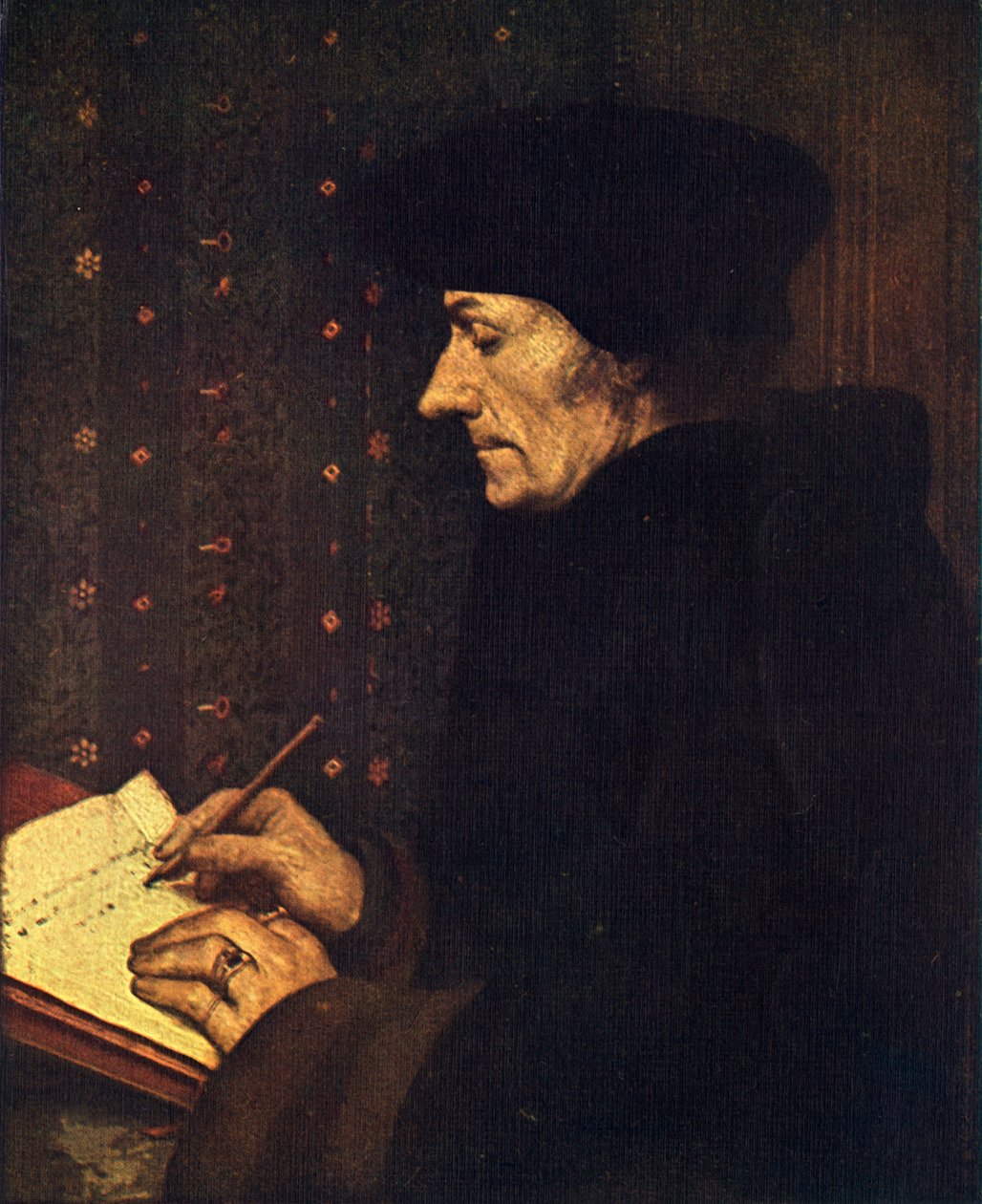 Erasmus, 1523, 1909 af Hans Holbein der Jüngere