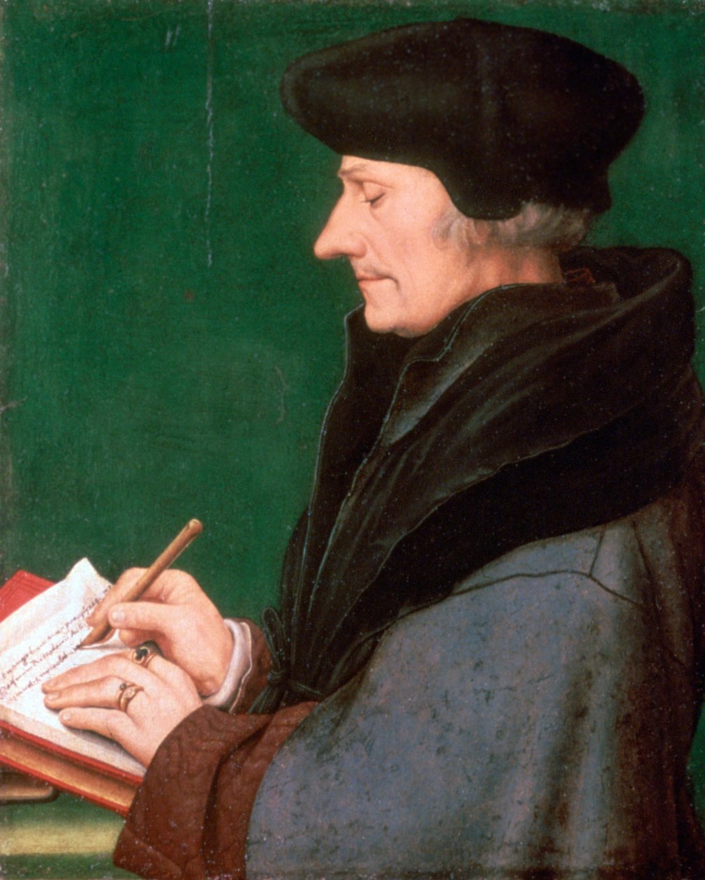 Erasmus af Rotterdam, 1523 af Hans Holbein der Jüngere