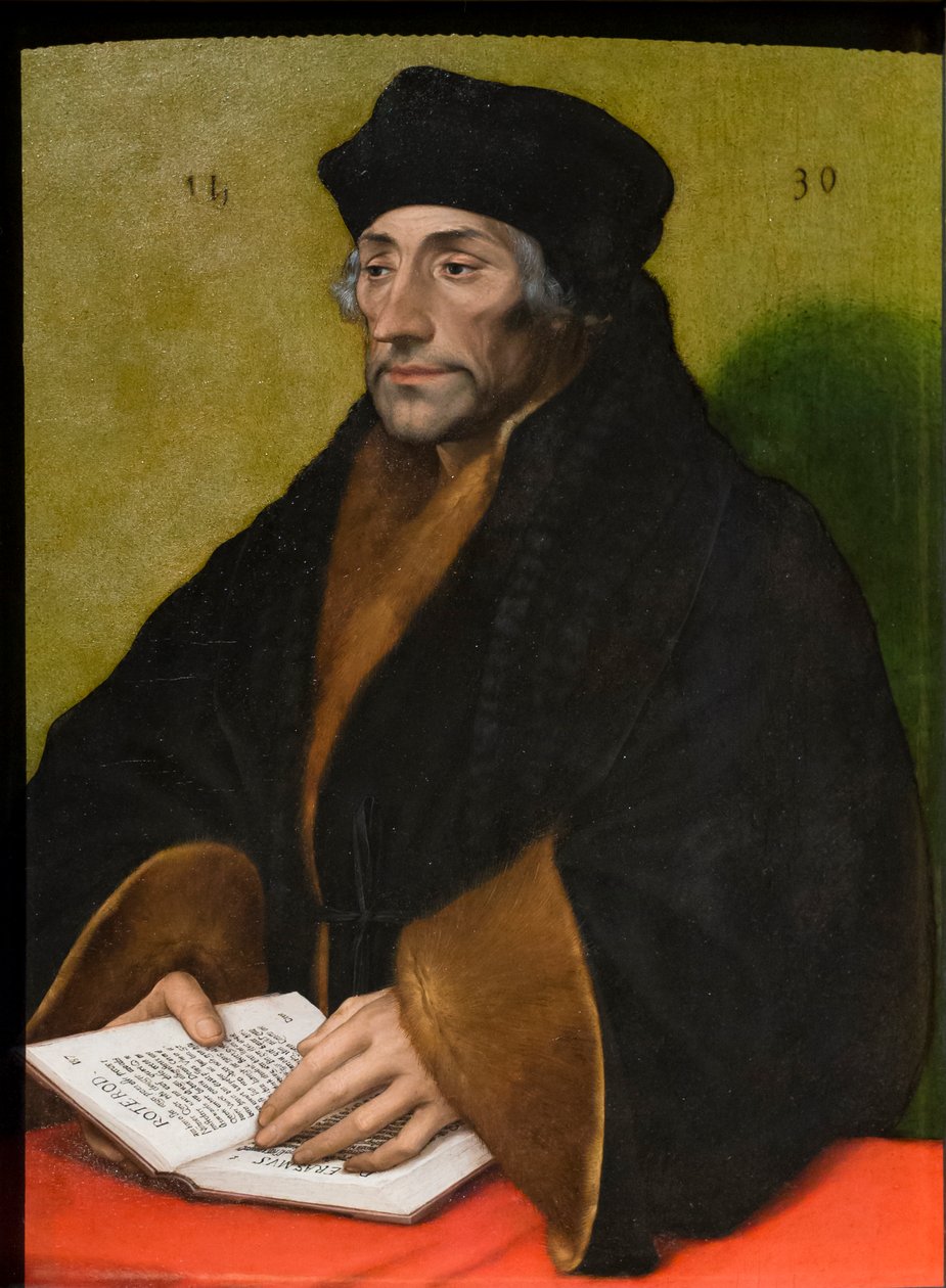 Erasmus af Rotterdam, ca. 1530 (olie på træ) af Hans Holbein the Younger