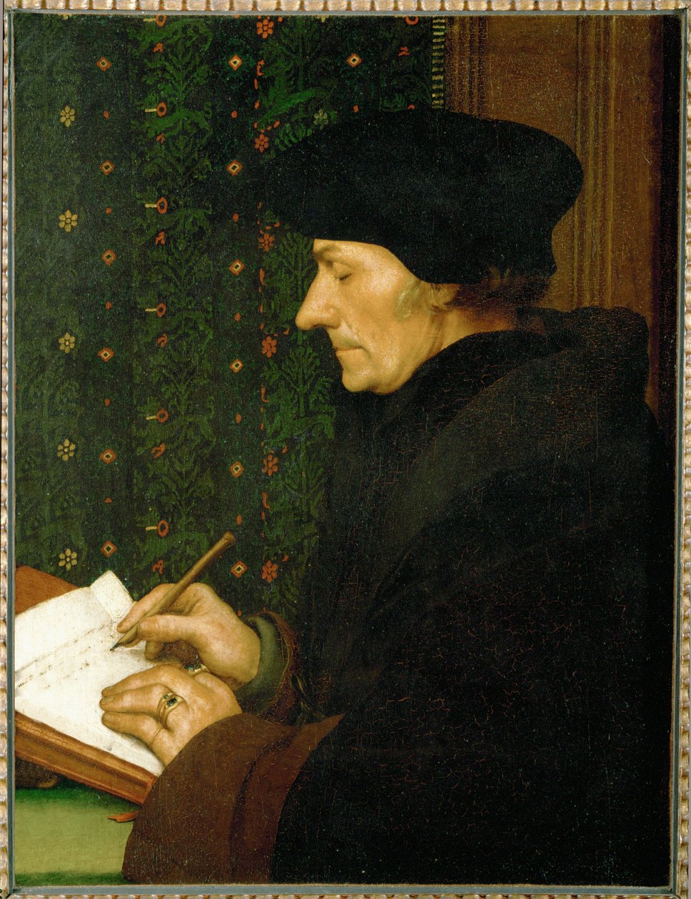Erasmus af Rotterdam, humanist og forfatter ... af Hans Holbein the Younger
